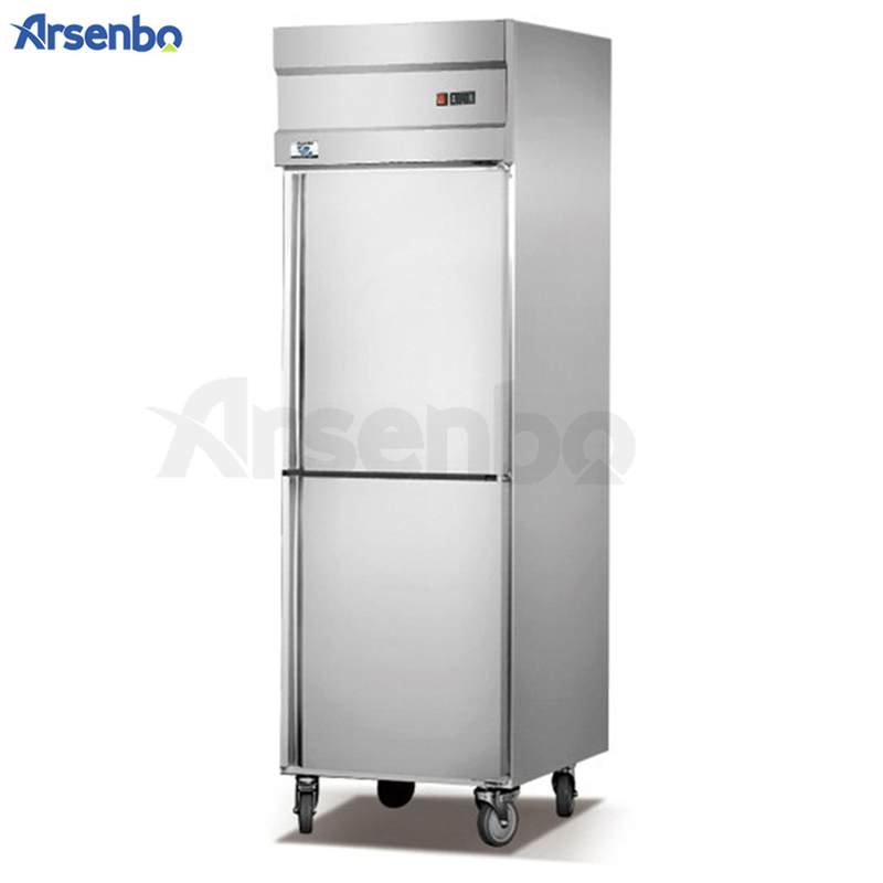 500-1600L Commercial Stainless Freezer , Soundless Twin Fridge And Freezer